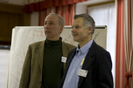 Dr. Thomas Belazzi und DI Franz Leutgeb bei Ergebnisdiskussion